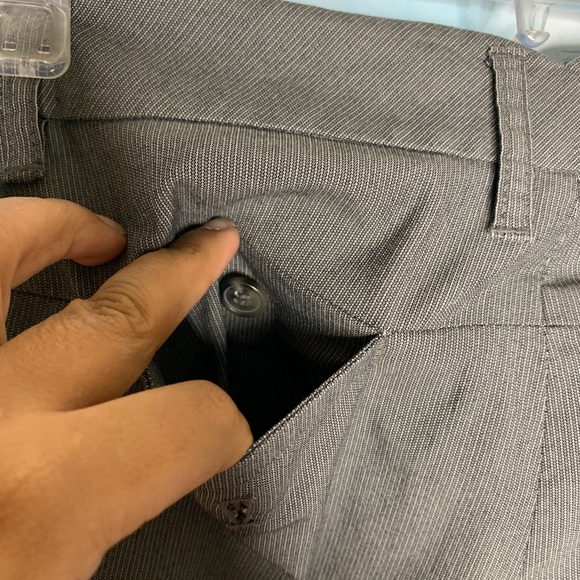 Loft- Gray Striped Trousers size 00P - Picture 7 of 7